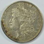 Sharp 1892-P Morgan Silver Dollar. Semi-key date