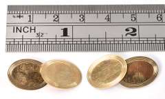 Vintage Oval Gold Cufflinks