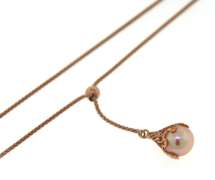 Elegant Pearl Adjustable Lariat Necklace
