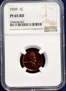 1939 1 c Proof 65 RD NGC