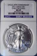 2011 MS69 Silver Eagle, NGC ER