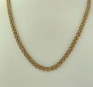 Stunning 14kt yellow gold mesh chain necklace