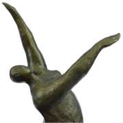 Abstract Ballerina Bronze Figurine