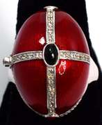 Pill Box Ring in Sterling Silver