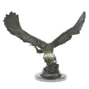 Two Tone American Eagle Bronze Statue