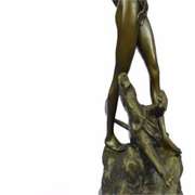 Lion Victory Bronze Figurine