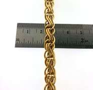 Perfect 14kt yellow gold rope chain
