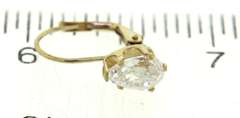 Dainty 14kt YG Set of 3 Cubic Zirconia Earrings