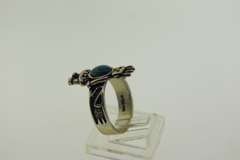 Sterling Silver Oval Shaped Aquamarine Ring