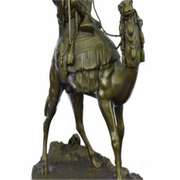 Leonard Camel Rider Pompeian Bronze Statue