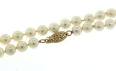 Simple 6mm Pearl Strand Necklace