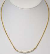 Stunning 0.69CTW Diamond Necklace in 14KT Yellow Gold