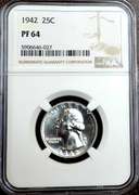 1964 Proof 64 NGC 25c