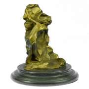 Peekaboo Polished Sexy Girl Bronze Sculpture