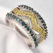 Colorful Diamond Ring