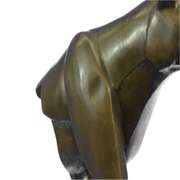 Cougar Female Lion Bronze Sculpture on Marble Base Statue