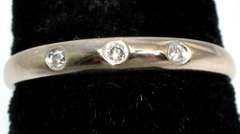 14KT White Gold Diamond Band Ring