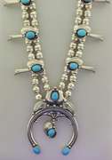 Sterling Silver Native American Turquoise Necklace