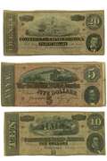 $ 5 $ 10 & $20 1864 CSA Notes