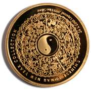 2014 Color 24 K Layered 1 Troy Ounce  Silver Lunar Horse Proof