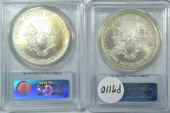 Two 2006 First Strike $1 Silver Eagles. PCGS MS69