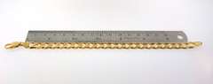 Men's 18kt yellow gold curb link bracelet