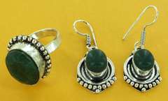 Silver and Natural Stone