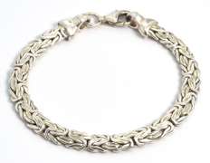 Woven Style Sterling Silver Bracelet