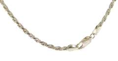 Sterling Silver Rope Chain Necklace