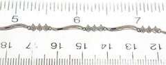 Beautiful White Gold Diamond Accent Link Bracelet