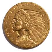 1915 $ 2.50 Gold Indian Quarter Eagle