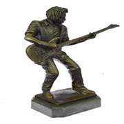 Rick James Guitar Player Bronze Sculpture