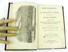 Scarce 1856 History of the Mormons Antique Book