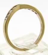 Classic 14kt YG Channel Set Curved Diamond Band