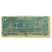 $10 Confederate Note Feb 17 1864 Uncirculated