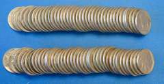 Two Rolls of Buffalo Nickels, Full Date Partial Horn Reverse