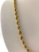 Gorgeous 14kt yellow gold rope chain necklace