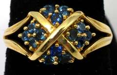 Inviting Sapphire Ring in 14KT Yellow Gold