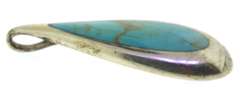 Vintage Sterling Silver Turquoise Pendant