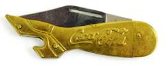 Coca-Cola Figural Single Blade Pocket Knife