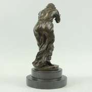 Fashion Woman Drinking Bronze Statue