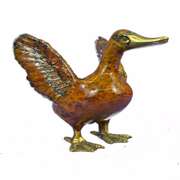 Duck Bronze Figurine