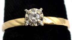 14KT Diamond Enhancement Ring