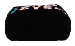 DOLCE & GABBANA Black LOVE Inlays Handbag Sling Shoulder Borse Fur Bag