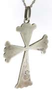 925 Sterling Silver Cross Necklace & Earrings