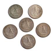 6 Near Unc First Year 1932 Washington Quarters
