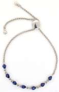 Gleaming 1.80CTW Tanzanite Bracelet in Sterling Silver