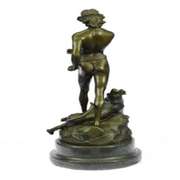 Lion Victory Bronze Figurine