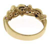 Beautiful Sapphire Accent Woven Ring