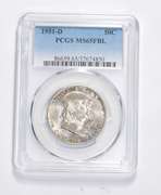 MS65 FBL 1951-D Franklin Half Dollar - Graded PCGS